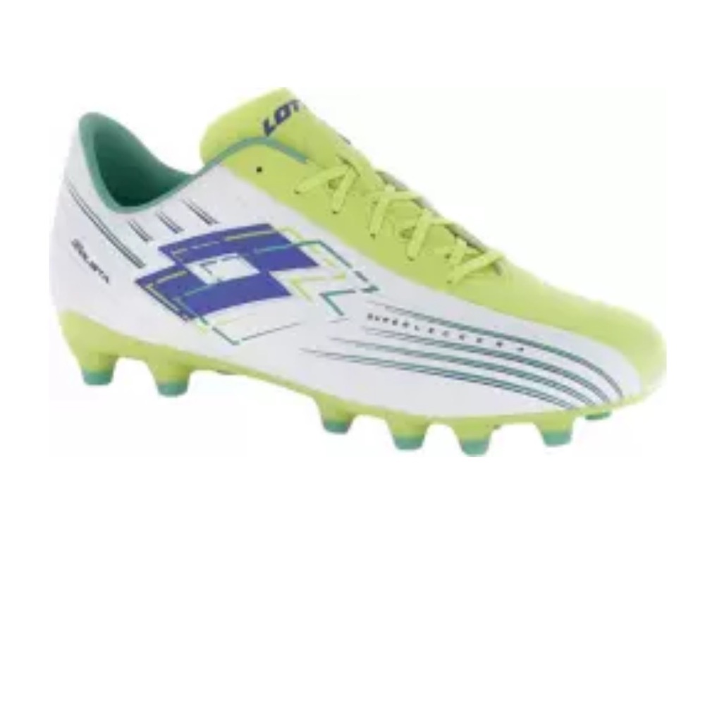 LOTTO Solista 700 VIII FG soccer cleats - Vibrant Green and White